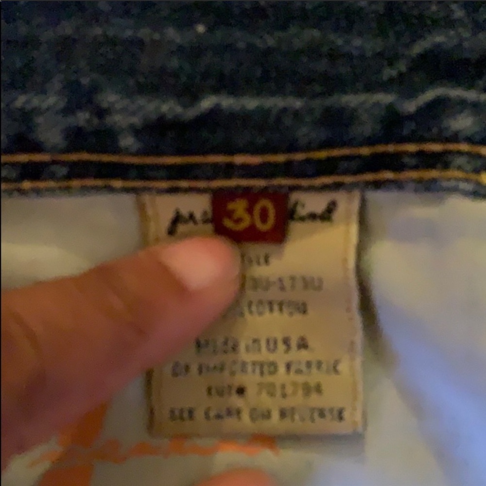 7 For All Mankind Winston Denim Mini Skirt Size 30 Made in USA 100% Cotton Y2K - Picture 7 of 7
